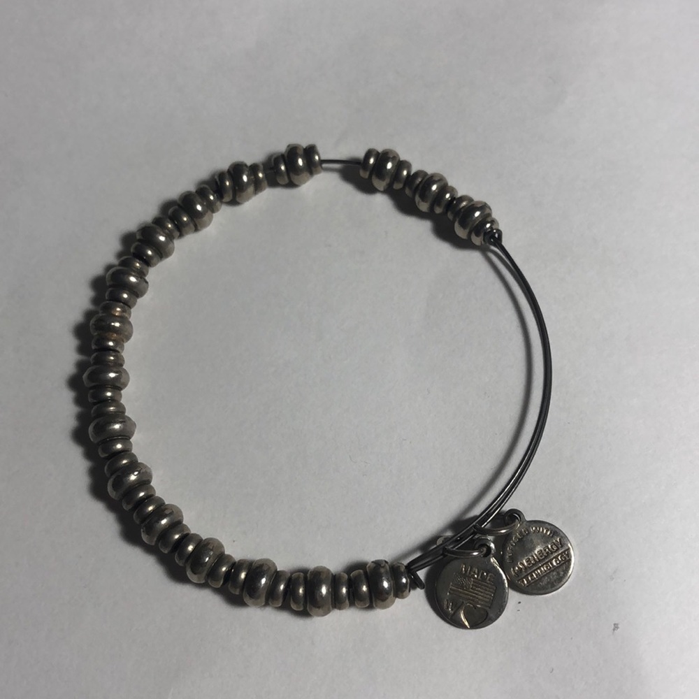 Silver metal bangle cuff bracelet coin charm